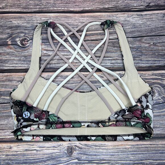 Lululemon Free To Be Wild Bra Size 4 So Fly Butterfly Angel Wing Multi - Picture 2 of 6